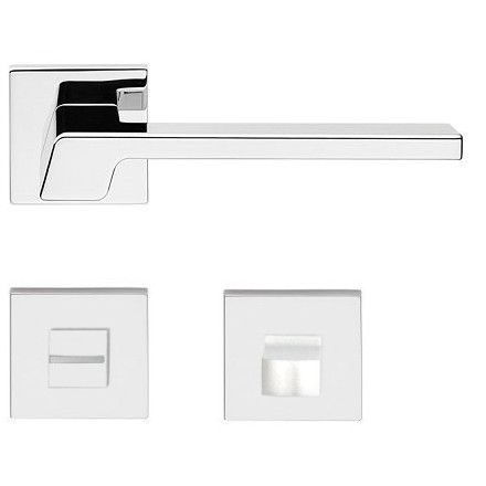STREAM ZICKRAL handle set with roses 088 WC 234NT, polished chrome