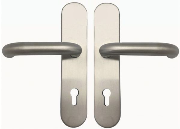 Door handle set TARGA/L-103 PZ 8/92, stainless steel 