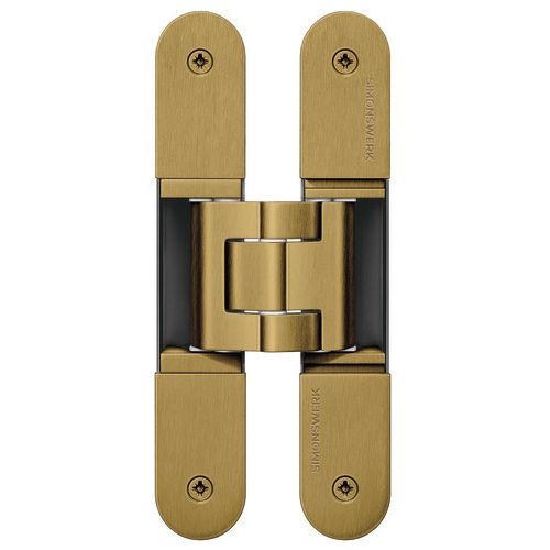 TECTUS TE 340 3D concealed hinge, antique brass hairline
