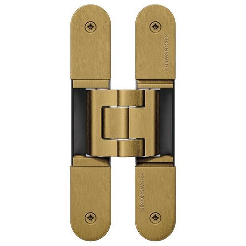 TECTUS TE 440 3D concealed hinge, antique brass hairline