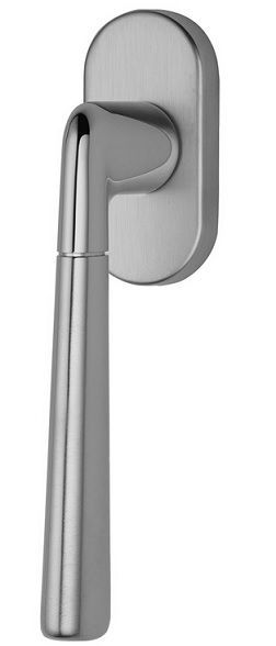 TESS window handle, satin chrome+ polished chrome