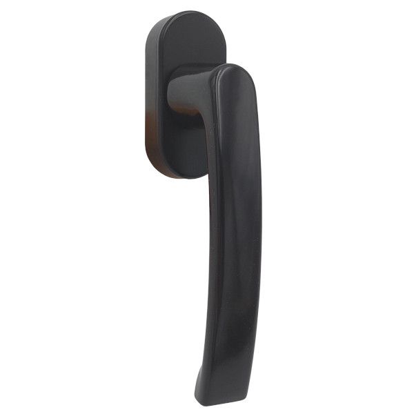 Window handle TITAN GLOBE 35/10 SEC, brown