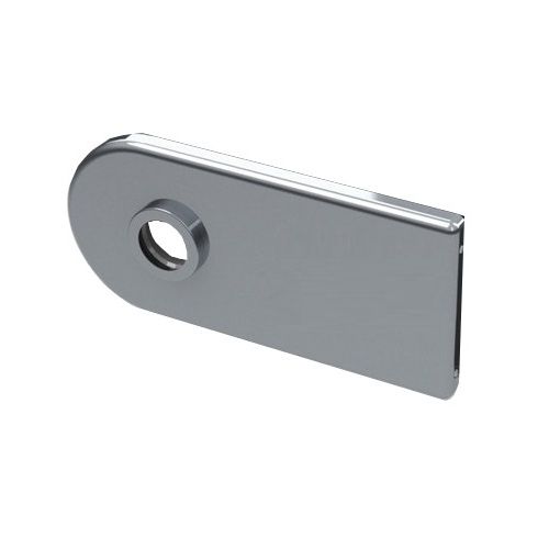 Noapaļotas formas nosegvāku komplekts slēdzenei D68XWTP00 BAC, pulēti hromēta (014)