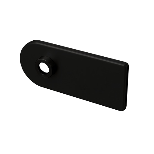 Noapaļotas formas nosegvāku komplekts slēdzenei D68XWTP00 BAC, melna RAL9005 (062)