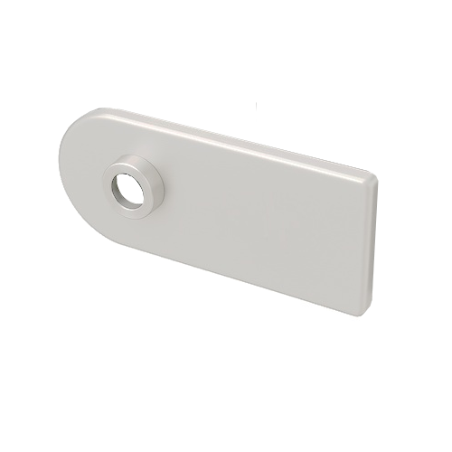 Noapaļotas formas nosegvāku komplekts slēdzenei D68XWTP00 BAC, sudraba tonis anodēts (002)