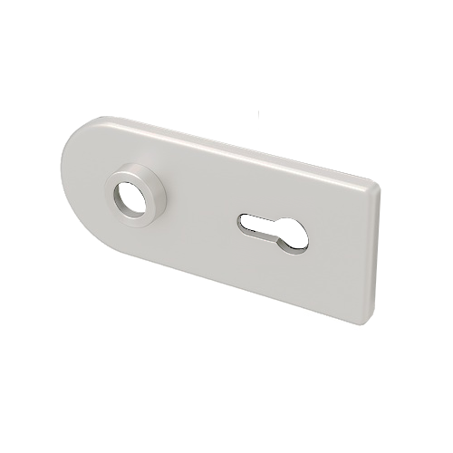 Noapaļotas formas nosegvāku komplekts slēdzenei D68XW00 PZ,sudraba tonis anodēts (002)
