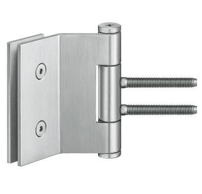 Glass door hinge VG 3990 K, stainless steel, right