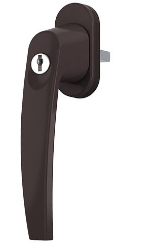 Slēdzams logu rokturis VICTORY, brūns RAL 8019