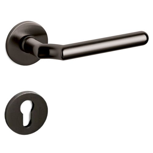 VIRGOLA rokturu/rozešu garnitūra PZ, antracīta tonis PVD satinēts (US)