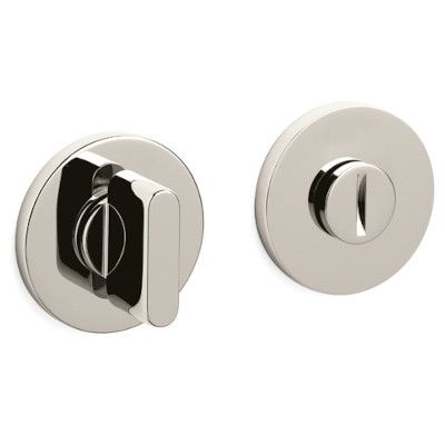 LINK WC rozetes apaļas, Ø51x5mm, bez krāsu indikatora, misiņš niķelēts PVD pulēts (NL)