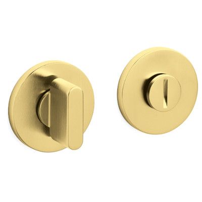 LINK WC rozetes apaļas, Ø51x5mm, bez krāsu indikatora, misiņš zelta tonī PVD satinēts (TS)