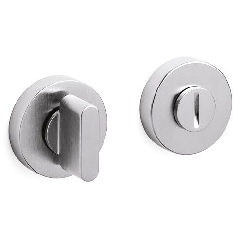 LINK WC roses, round, Ø47x10mm, w/o colour indicator, stainless steel tone PVD, satin (IS)