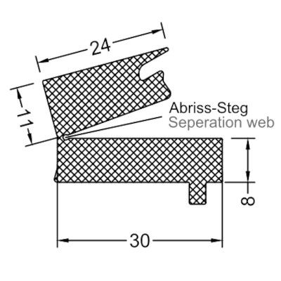 TD 8/11 Sliekšņa adaptergumija (95;75;65)