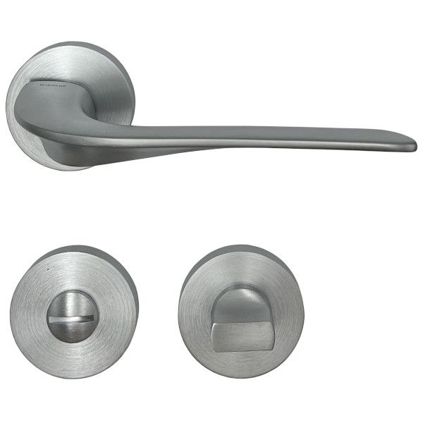 WIND handle/rose 023 set WC 233NT, chrome-plated matt