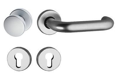 INDIA 3103 (Zeus) handle set with doorknob PZ, st.steel