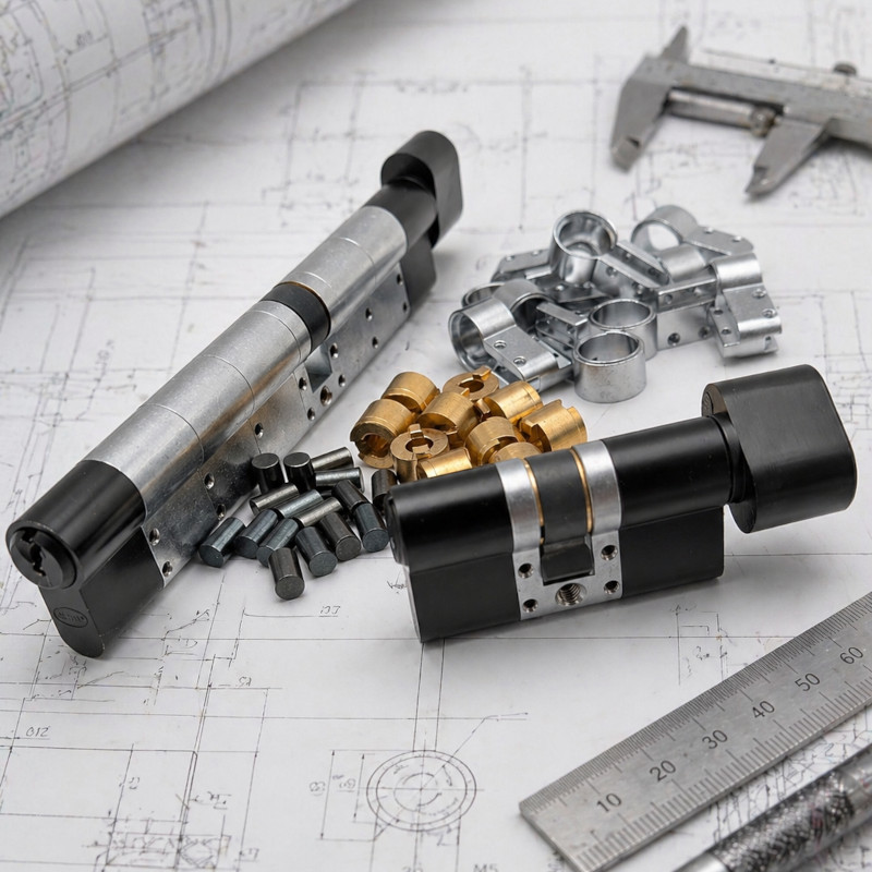 Slēgšanas cilindrs vajadzīgajā garumā - gatavs 15 minūtēs